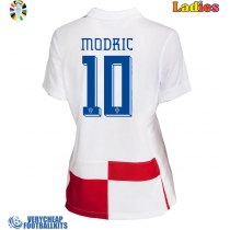 Croatia Luka Modric #10 Replica Home Shirt Ladies Euro 2024 Short Sleeve